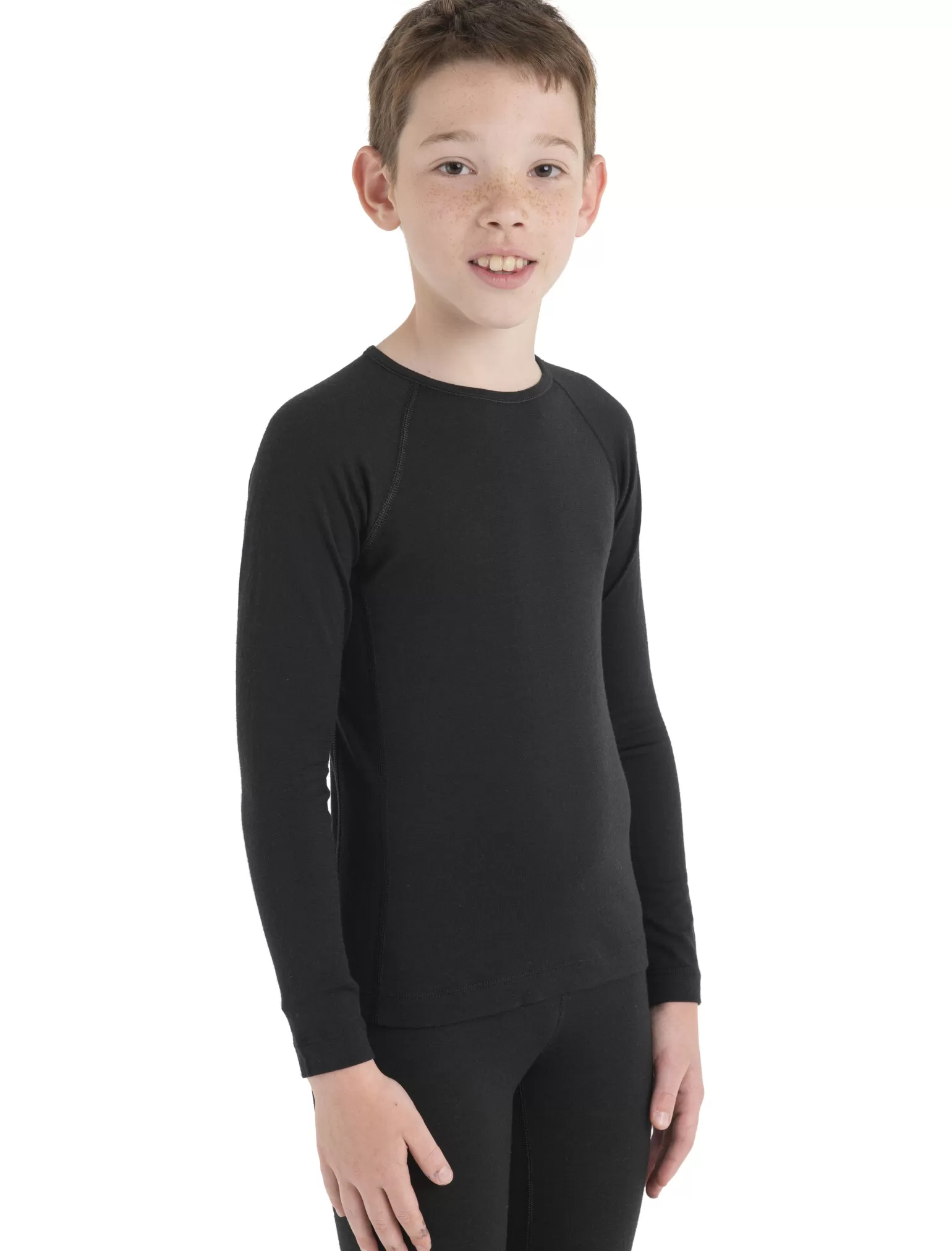 Kids Icebreaker Kids' Merino 200 Oasis Long Sleeve Crew Neck Thermal Top