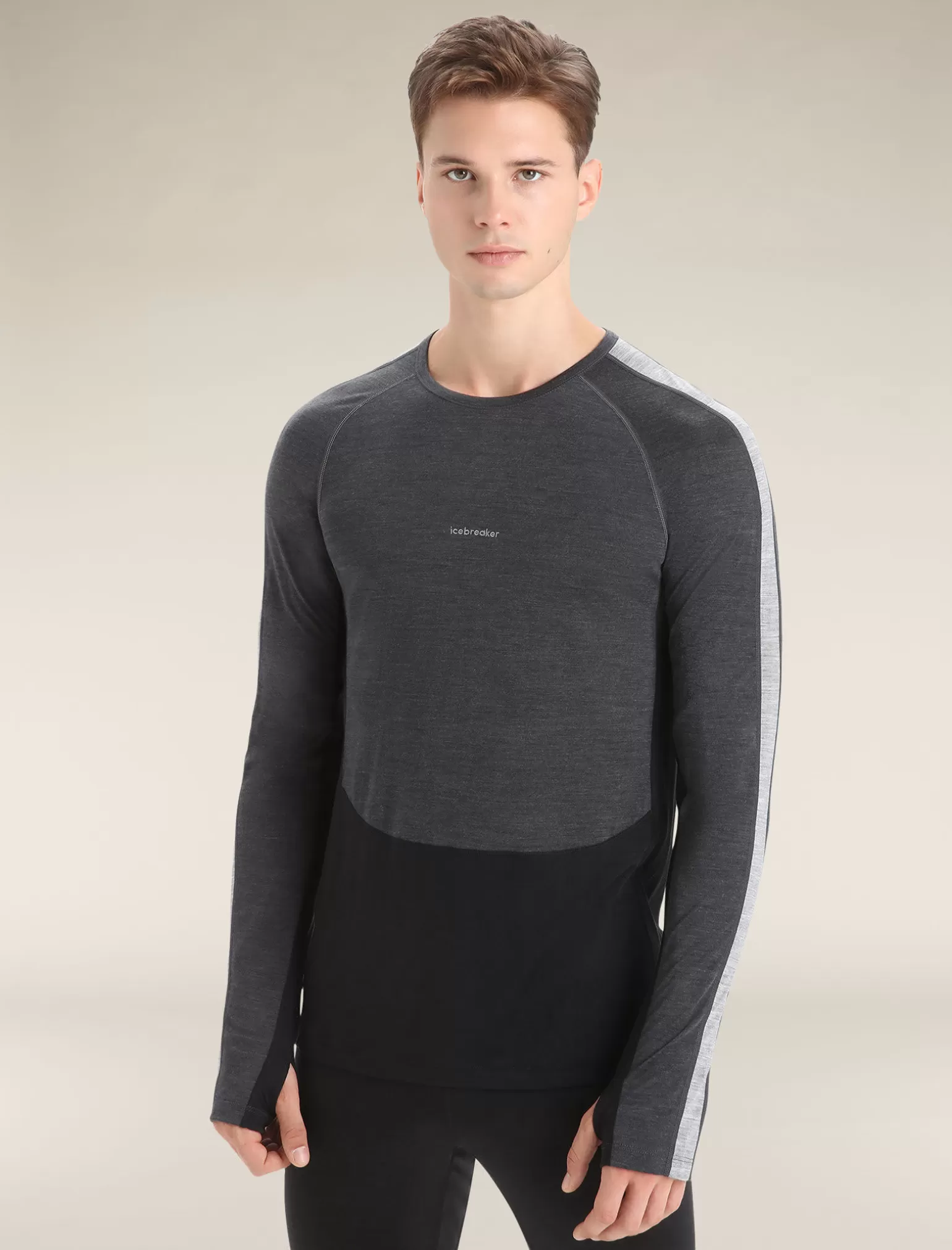 Icebreaker Men's 125 ZoneKnit™ Long Sleeve Crewe Thermal Top