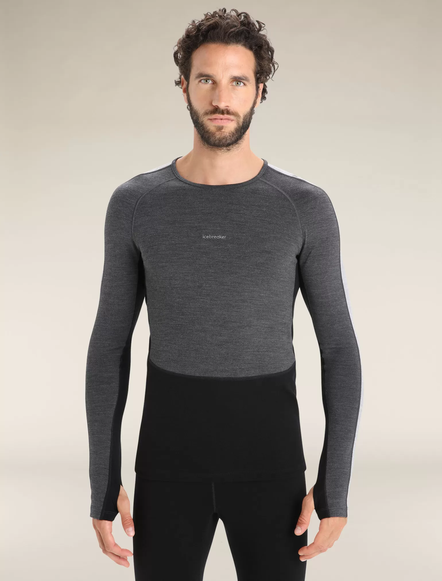 Icebreaker Men's 260 ZoneKnit™ Long Sleeve Crewe Thermal Top