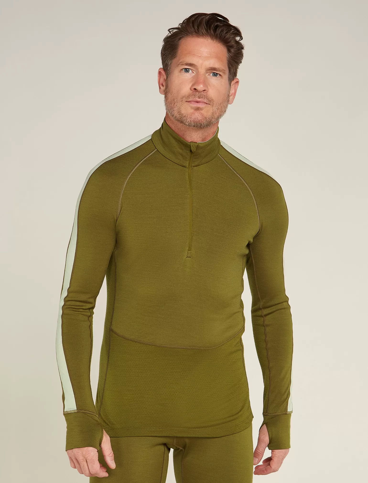 Icebreaker Men's 260 ZoneKnit™ Long Sleeve Half Zip Thermal Top