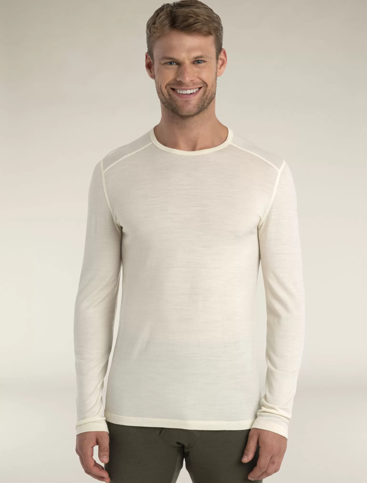 Icebreaker Men's Merino 200 Oasis Long Sleeve Crew Neck Thermal Top