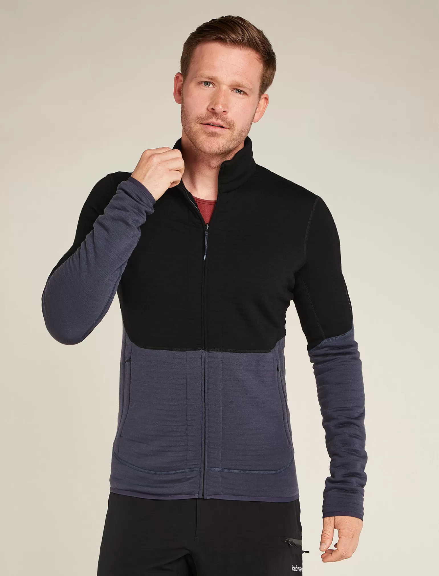 Icebreaker Men's Merino 400 RealFleece™ Descender Long Sleeve Zip