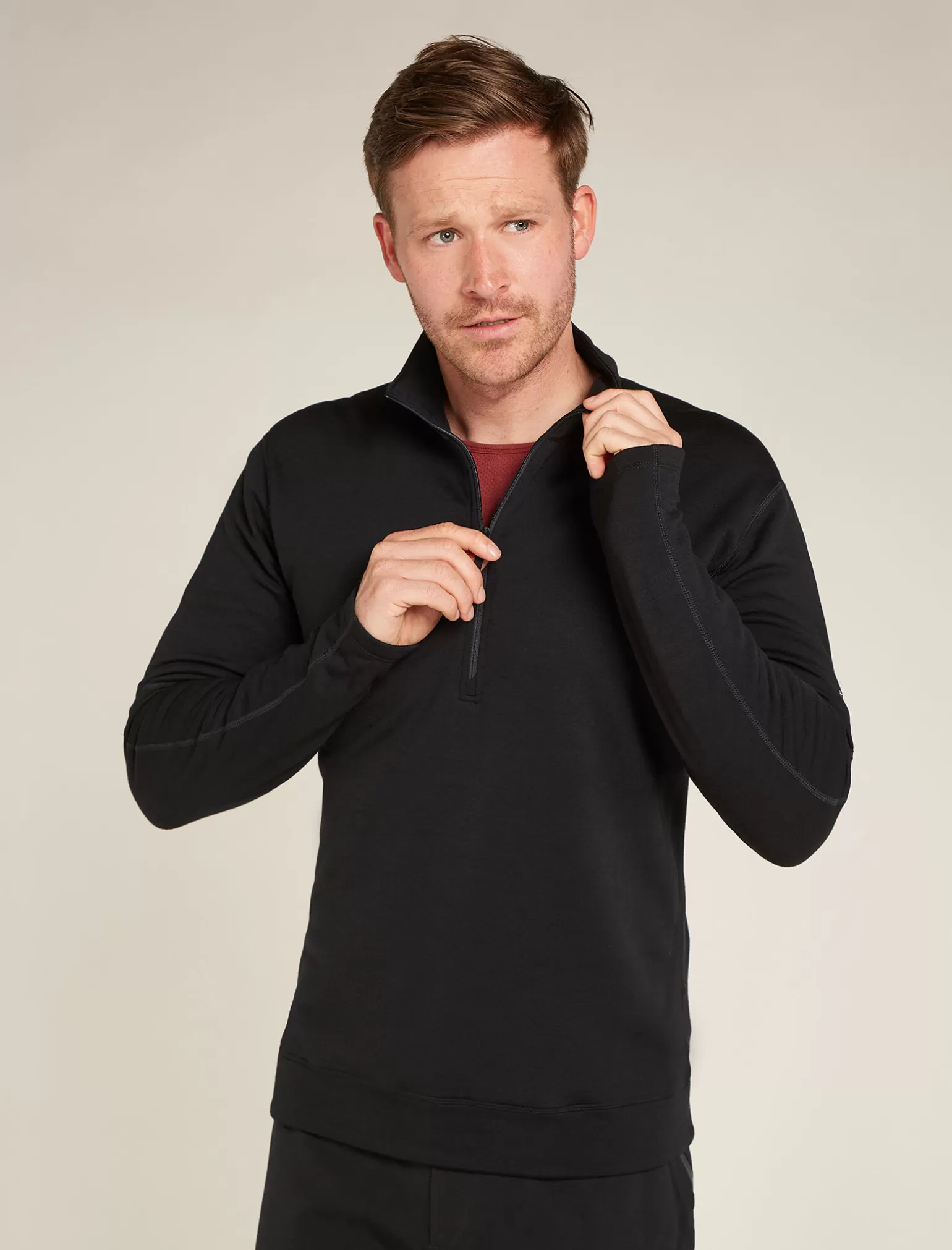 Icebreaker Men's Merino 360 Realfleece™ Elemental Long Sleeve Half Zip Jacket