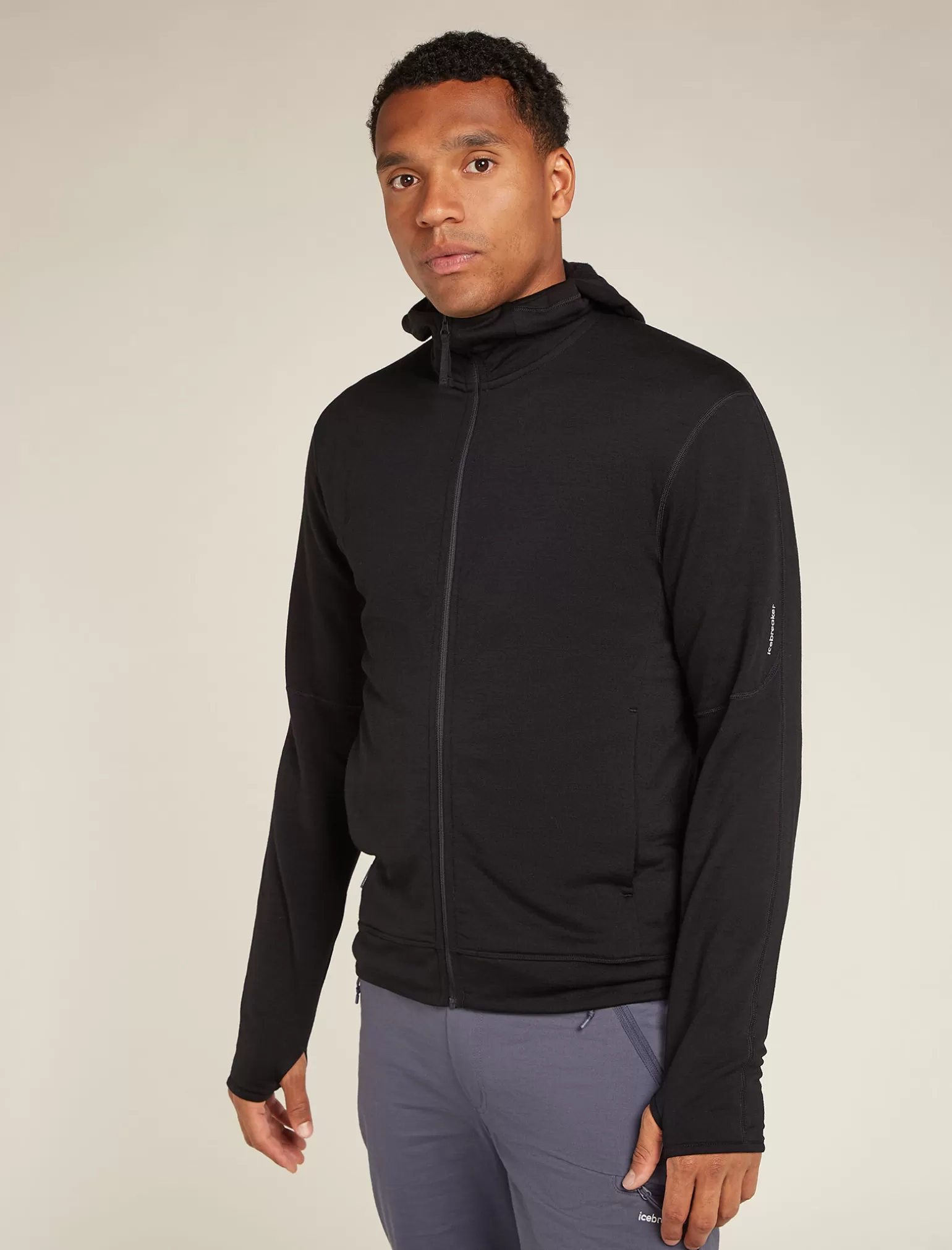 Icebreaker Men's Merino 360 Realfleece™ Elemental Long Sleeve Zip Hoodie