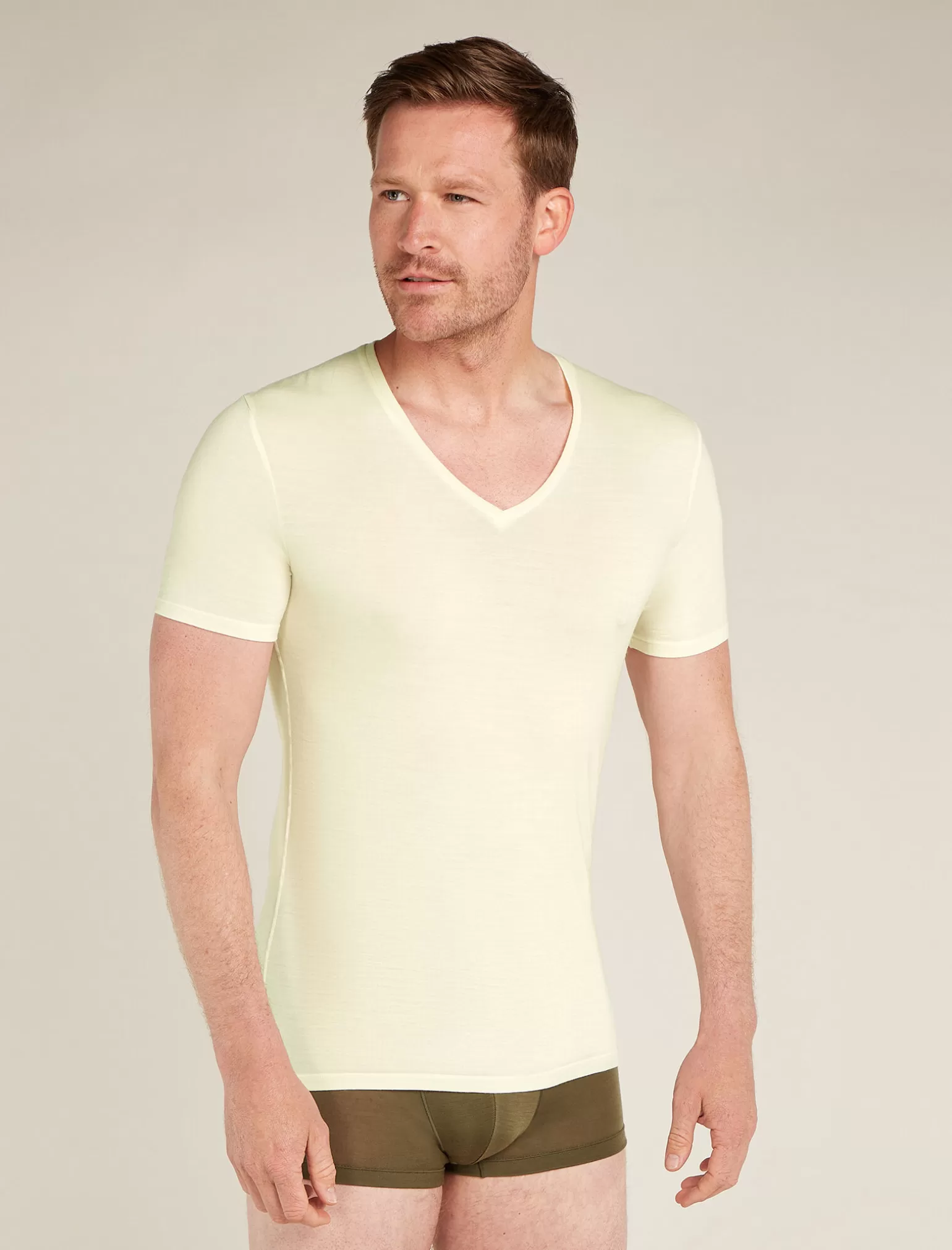 Icebreaker Men's Merino Anatomica Short Sleeve V Neck Tee