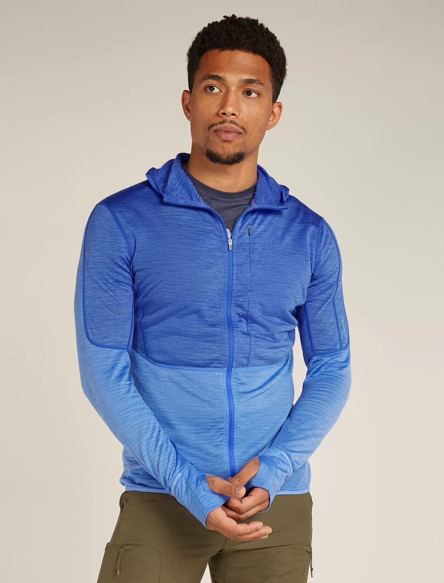 Icebreaker Men's Merino Blend 200 Realfleece™ Descender Long Sleeve Zip Hoodie