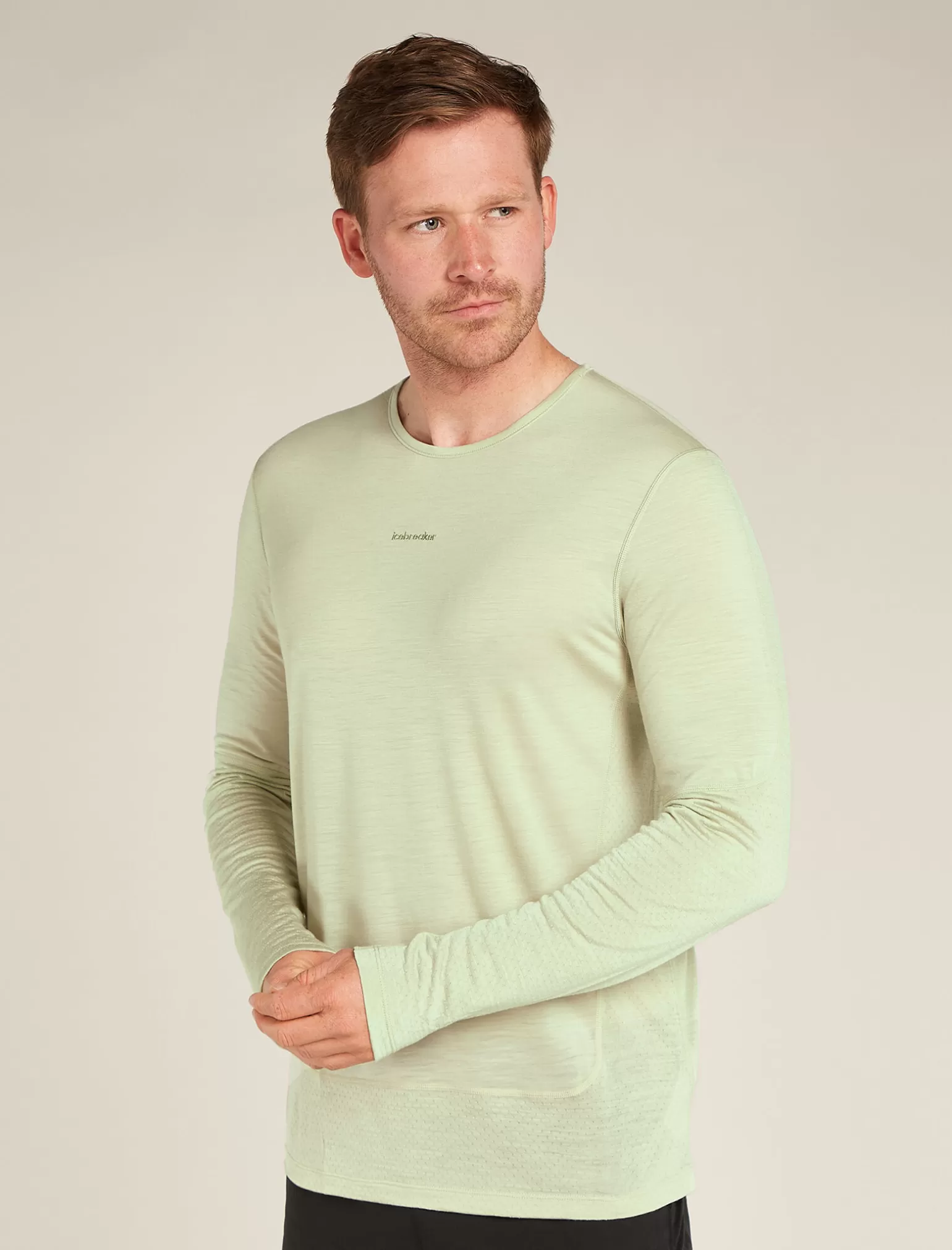 Icebreaker Men's Merino Blend 125 ZoneKnit™ Energy Wind Long Sleeve T-Shirt