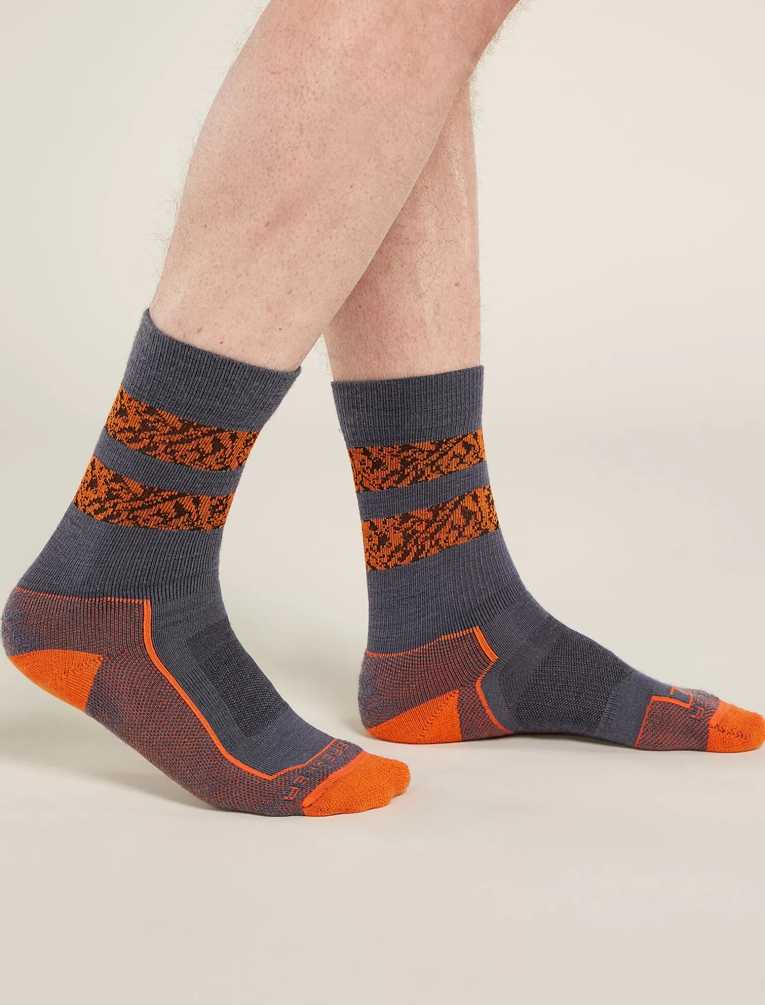 Icebreaker Men's Merino Hike+ Light Crew Natural Summit Socks