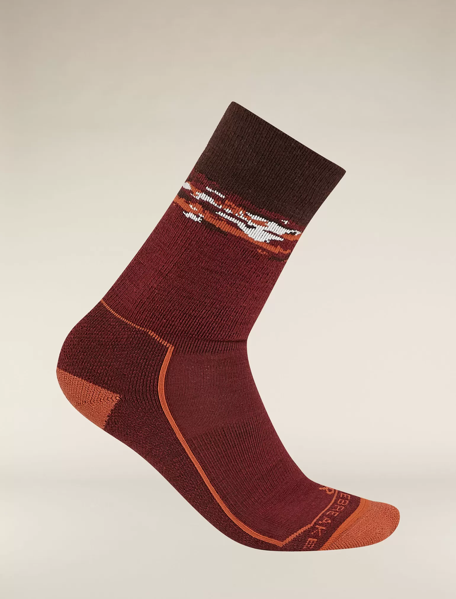 Icebreaker Men's Merino Hike+ Medium Crew Sedimentary Socks