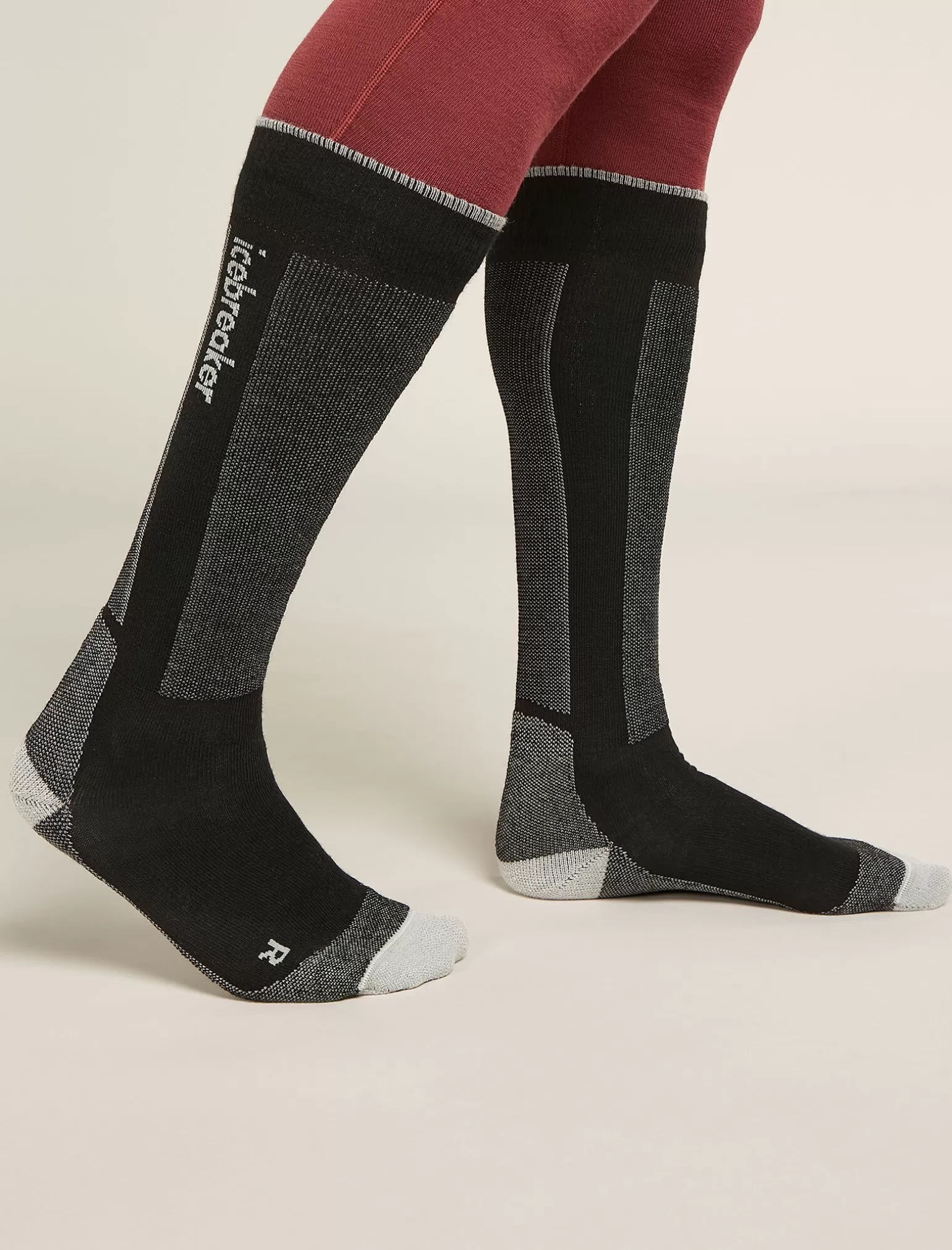 Icebreaker Men's Merino Ski+ Light Over The Calf Socks