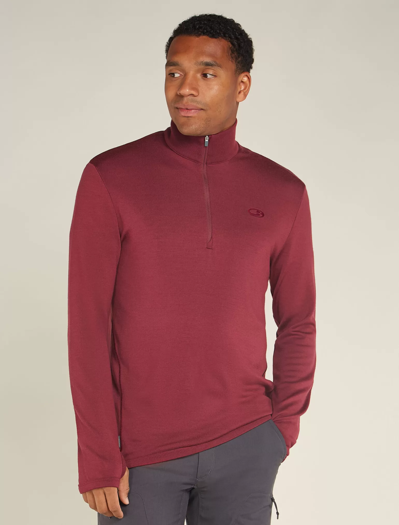 Icebreaker Men's Original Long Sleeve Half Zip Top