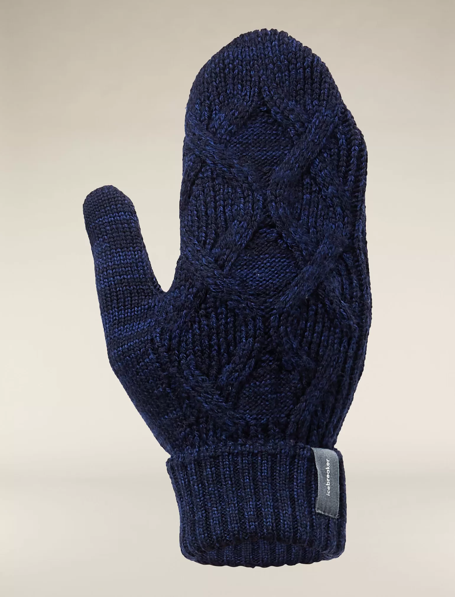 Women Icebreaker Unisex Merino Cable Knit Mittens