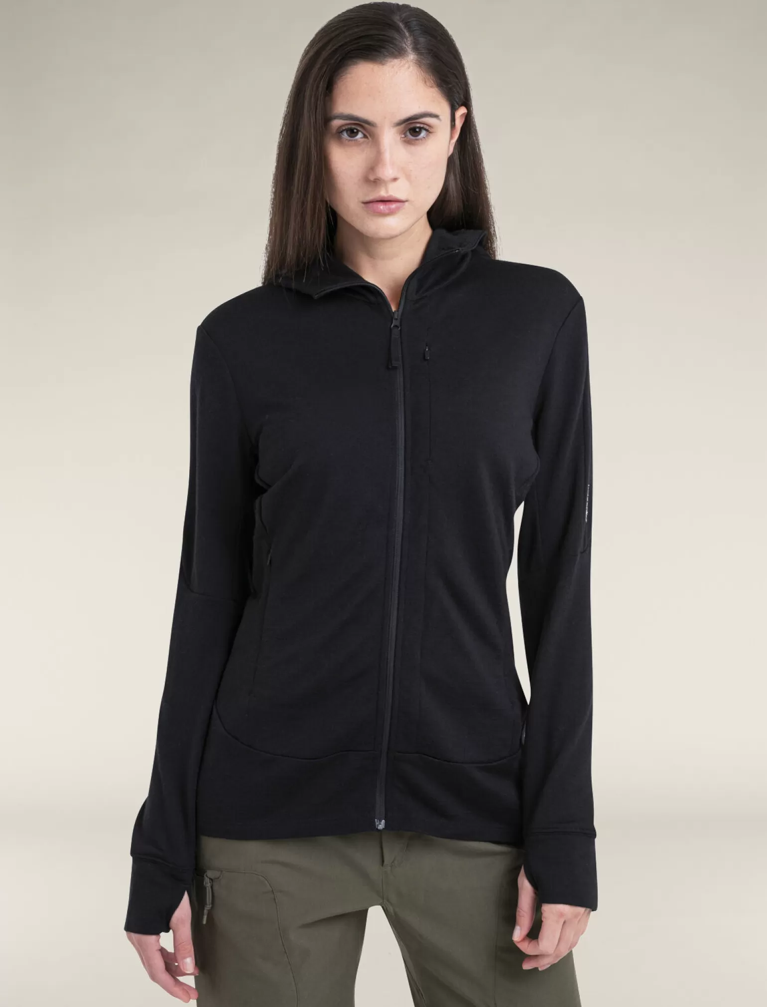 Women Icebreaker Women's Merino 260 Quantum Long Sleeve Zip Hoodie