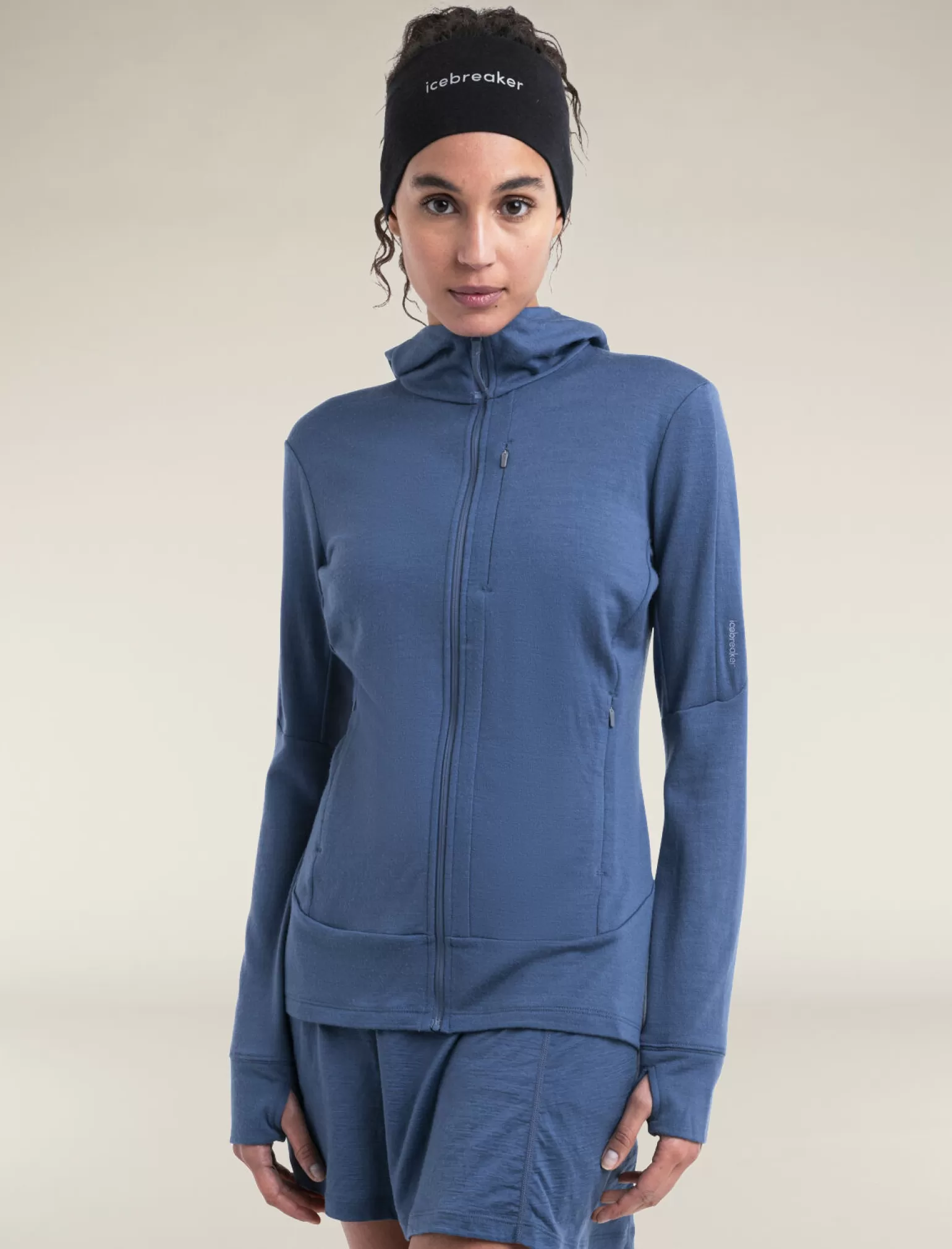 Women Icebreaker Women's Merino 260 Quantum Long Sleeve Zip Hoodie