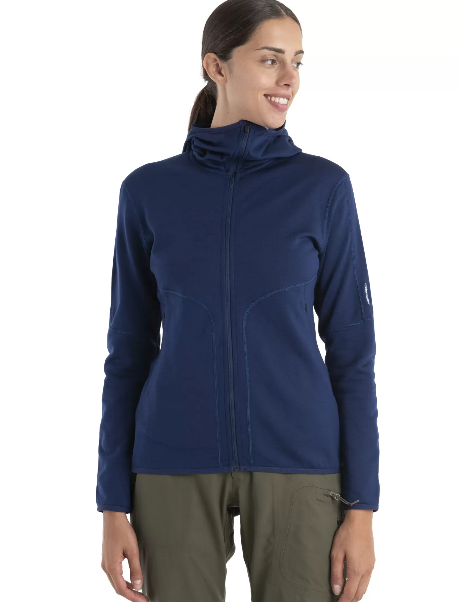 Women Icebreaker Women's Merino 560 Realfleece™ Elemental Long Sleeve Zip Hoodie