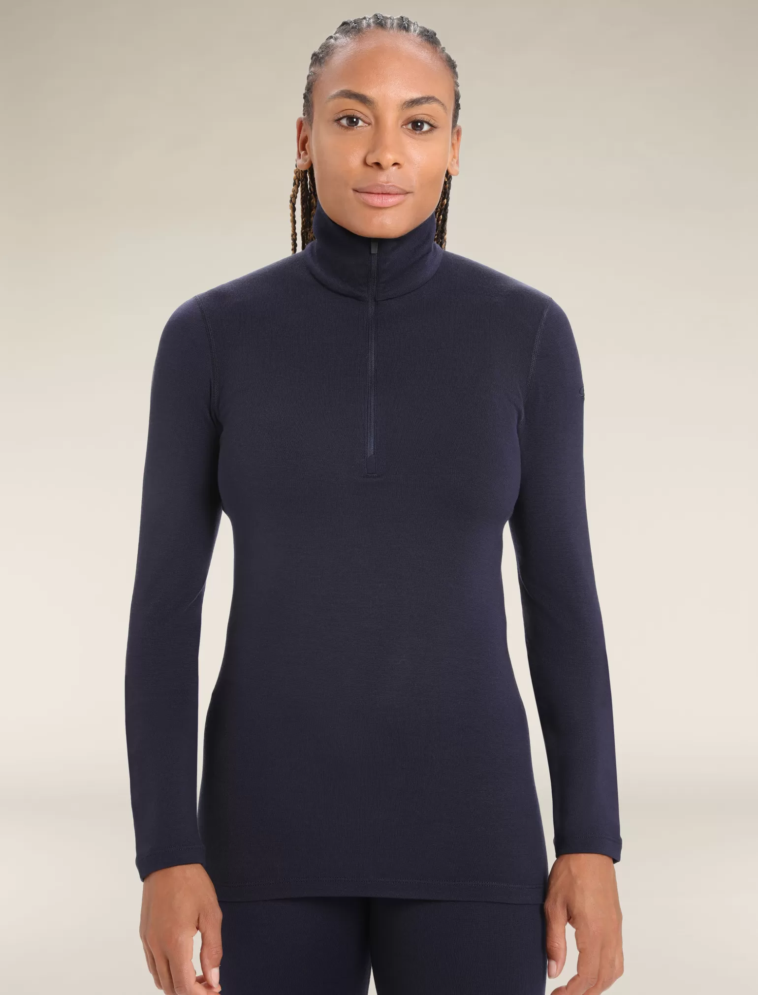 Women Icebreaker Women's Merino 260 Tech Long Sleeve Half Zip Thermal Top