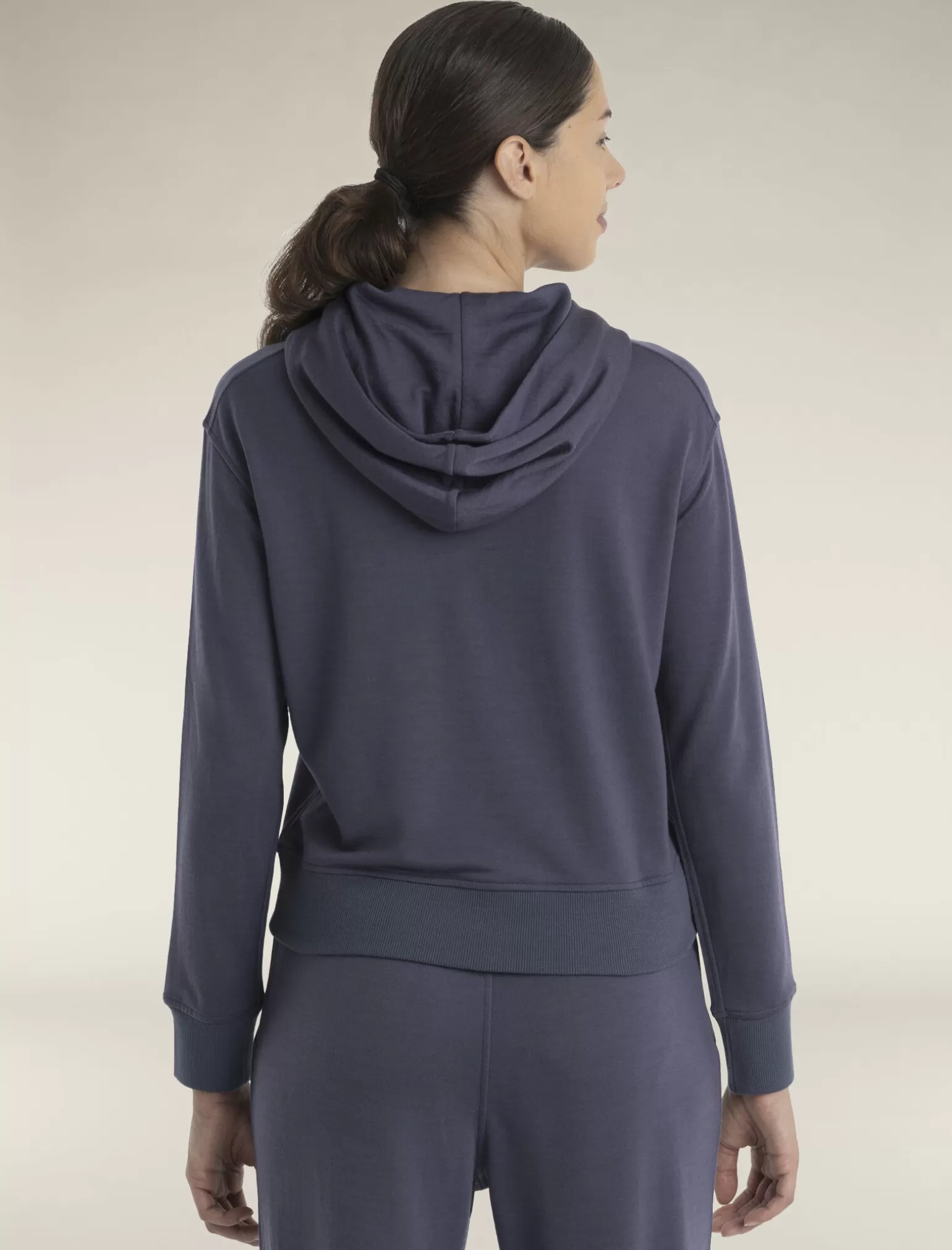 Women Icebreaker Women's Merino Blend 200 Crush Long Sleeve Hoodie