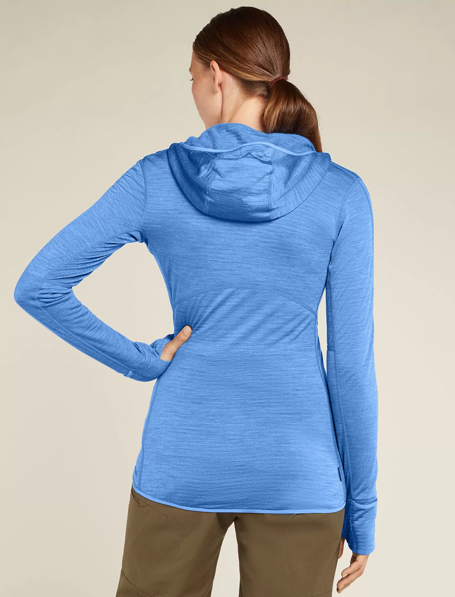 Women Icebreaker Women's Merino Blend 200 Realfleece™ Descender Long Sleeve Zip Hoodie