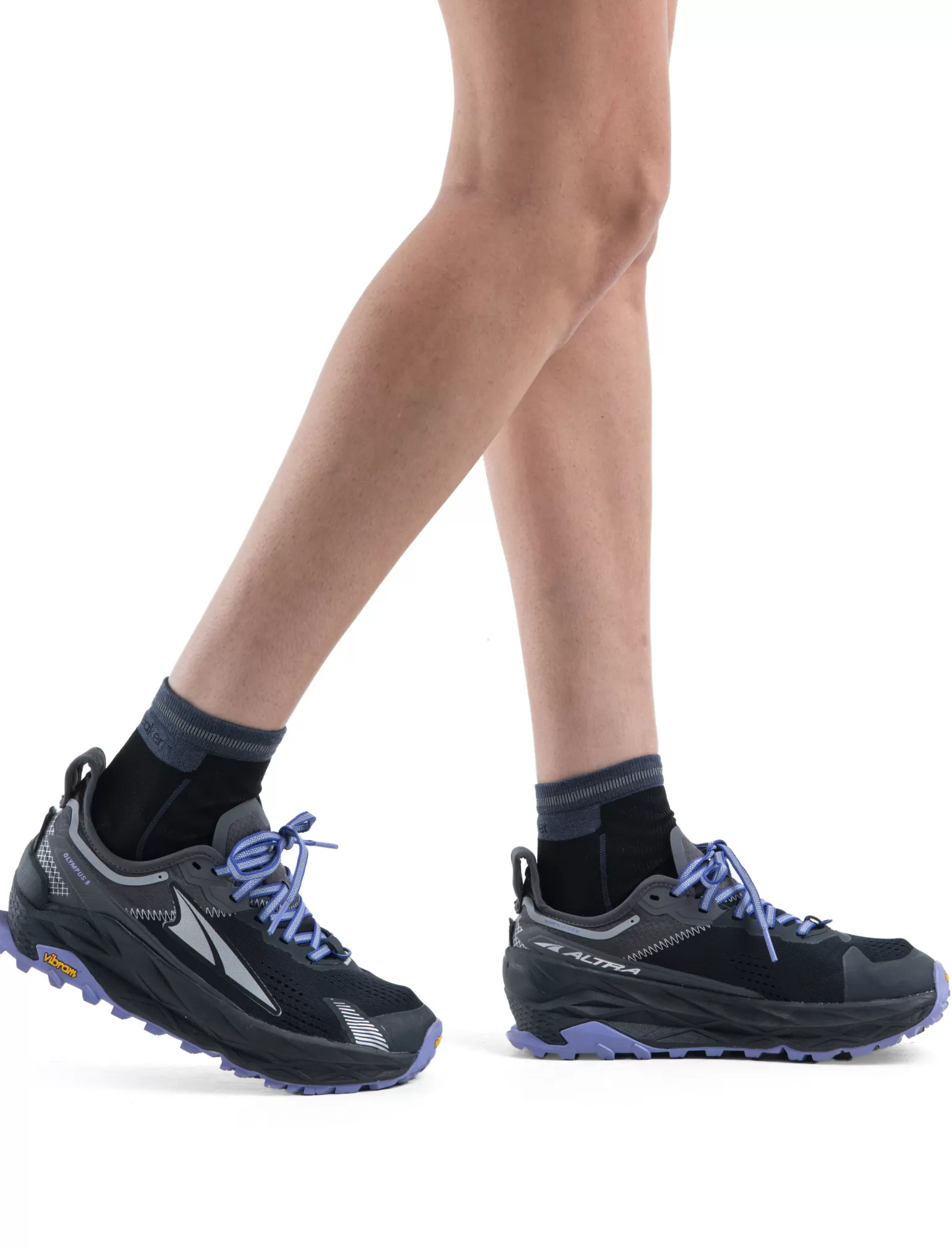 Women Icebreaker Women's Merino Blend Run+ Ultralight Mini Socks