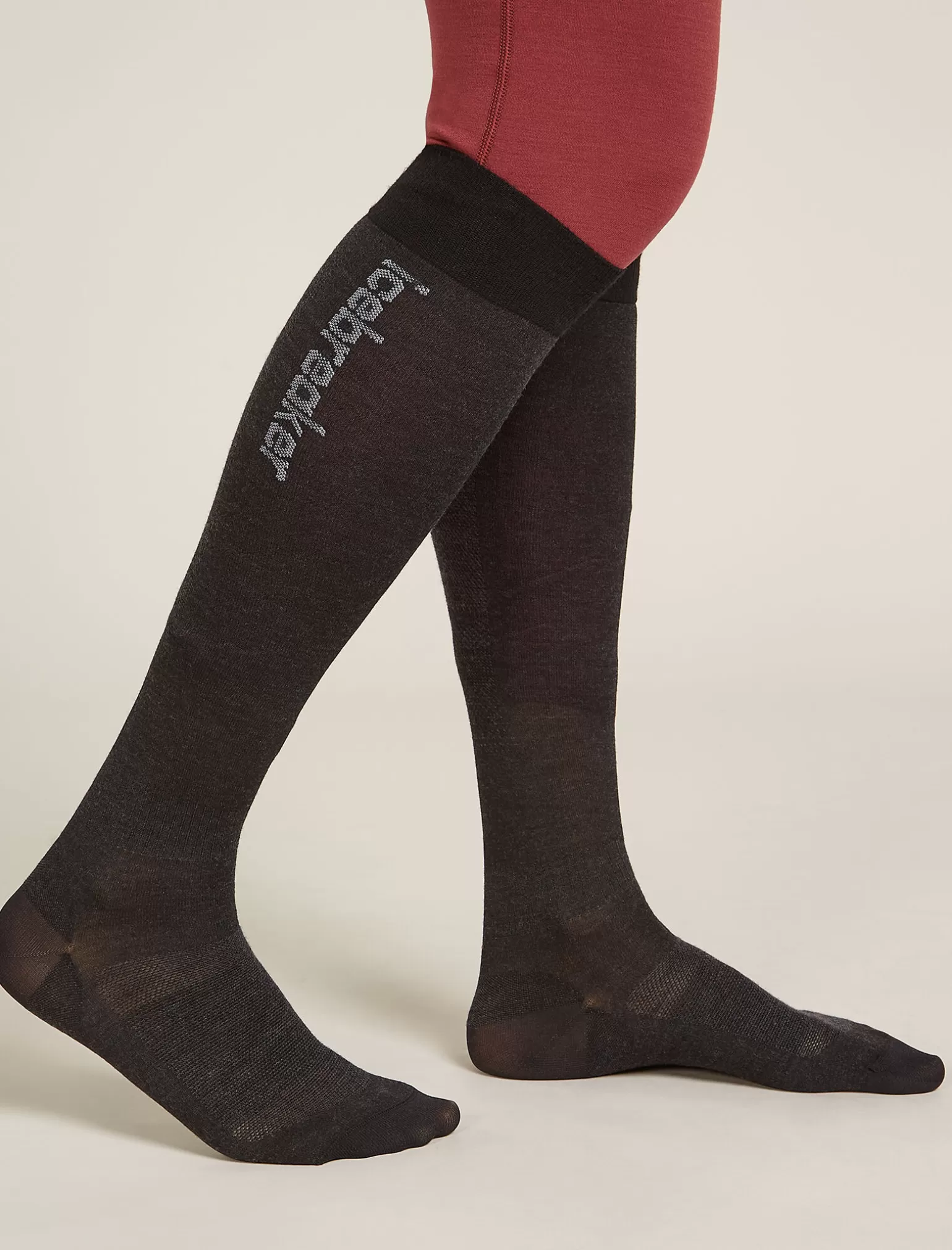 Women Icebreaker Women's Merino Snow Liner Over The Calf Socks